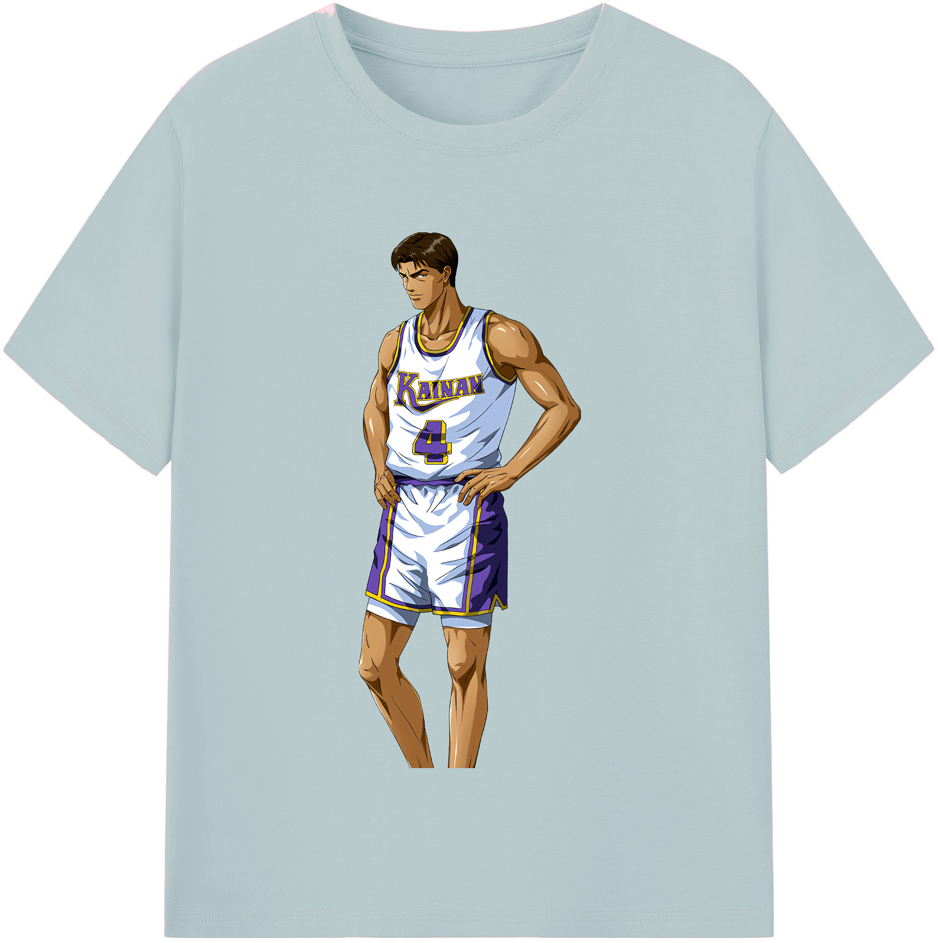 SLAM DUNK／スラムダンク 綿100％半袖Tシャツ（フロントプリント）